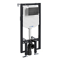 Инсталляция для унитаза WasserKRAFT Vils 56TLT.010.ME.MB04 с клавишей смыва черный Инсталляция для унитаза WasserKRAFT Vils 56TLT.010.ME.MB04 с клавишей смыва черный