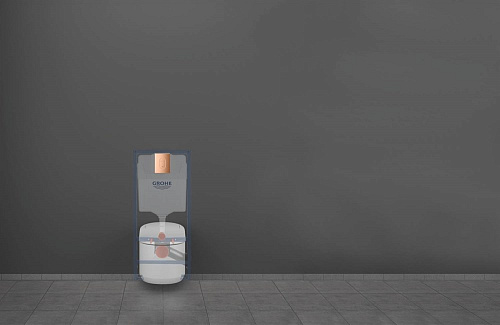 Унитаз SMART GROHE Sensia Arena 120172 в наборе с панелью смыва (хром) системой инсталляции Унитаз SMART GROHE Sensia Arena 120172 в наборе с панелью смыва (хром) системой инсталляции