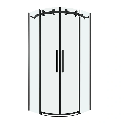 Душевой уголок GROSSMAN Classic 301.K33.04.1010.21.00 (100x100x195) полукруг,раздвиж,черн.мат,стекло прозрачн Душевой уголок GROSSMAN Classic 301.K33.04.1010.21.00 (100x100x195) полукруг,раздвиж,черн.мат,стекло прозрачн