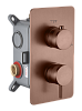 Картинка анонса товара «смеситель для душа boheme cell 135-2-brb встраиваемый brushed bronze»