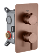 Детальная картинка товара «смеситель для душа boheme cell 135-2-brb встраиваемый brushed bronze»