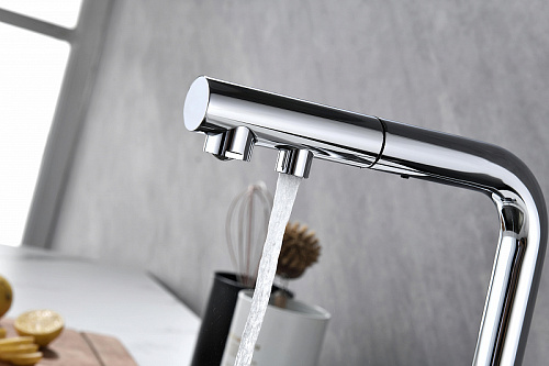 Смеситель для кухни Paulmark SERPENTINE хром Se213222-CR Смеситель для кухни Paulmark SERPENTINE хром Se213222-CR
