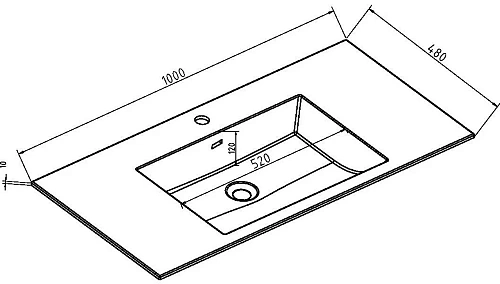 Раковина Vincea VCB-13100B из искусственного камня, цвет черный Раковина Vincea VCB-13100B из искусственного камня, цвет черный