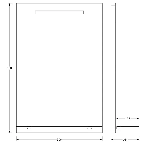 Зеркало Evoform Ledline-S BY 2152 50х75 см Зеркало Evoform Ledline-S BY 2152 50х75 см