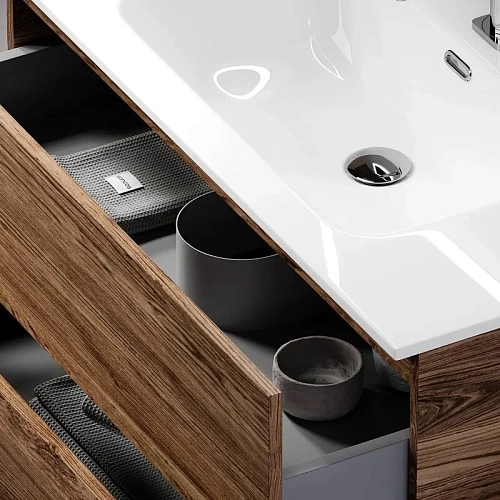 Тумба под раковину Sancos Urban UR90ECH 890х450х550 дуб чарльстон, подвесная Тумба под раковину Sancos Urban UR90ECH 890х450х550 дуб чарльстон, подвесная