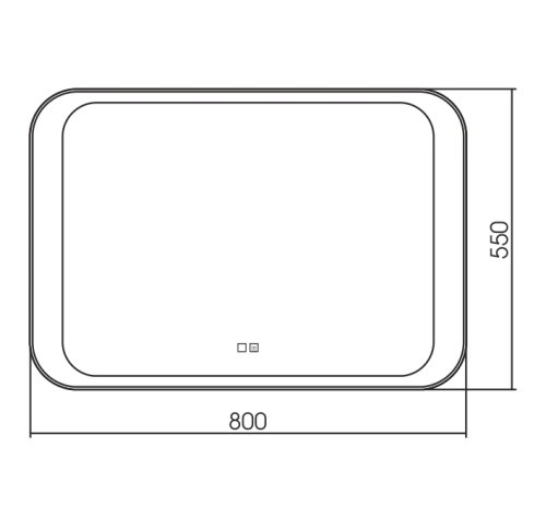 Зеркало Silver mirrors Индиго 800х550 - 2 подогрев, сенсорный выключатель ФР-00001702 Зеркало Silver mirrors Индиго 800х550 - 2 подогрев, сенсорный выключатель ФР-00001702
