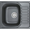 Кухонная мойка Granula 5801, ШВАРЦ (чёрный металлик), кварц 575х495 Кухонная мойка Granula 5801, ШВАРЦ (чёрный металлик), кварц 575х495