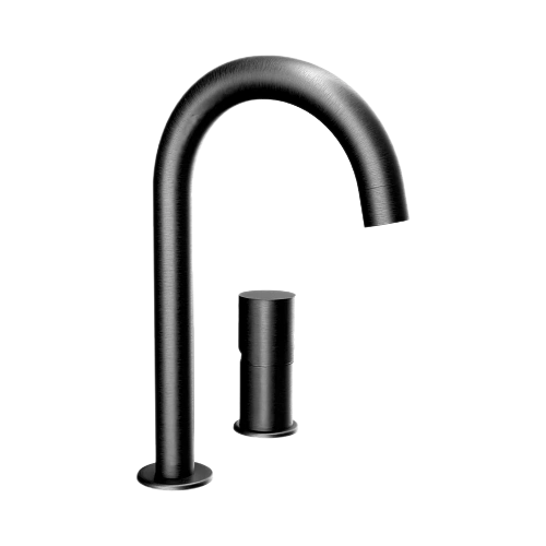 Смеситель для раковины Remer Edge EG557CFP, черный брашированный хром Смеситель для раковины Remer Edge EG557CFP, черный брашированный хром