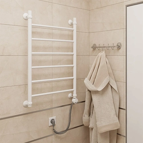 Полотенцесушитель электрический EWRIKA Сафо P 80х50 R, белый 465853 Полотенцесушитель электрический EWRIKA Сафо P 80х50 R, белый 465853