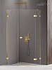 Душевой уголок NEW TRENDY AVEXA GOLD SHINE R 100x80x200 EXK-3850 золото