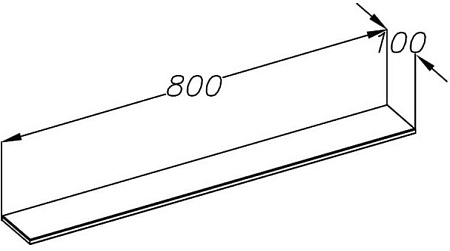 Полка Opadiris Элеганс 80 00-00000465 Полка Opadiris Элеганс 80 00-00000465
