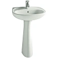 Раковина Vitra Normus 9600B003-7650 55 см с пьедесталом Раковина Vitra Normus 9600B003-7650 55 см с пьедесталом