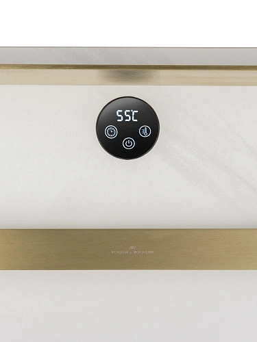 Полотенцесушитель электрический Wonzon & Woghand STUTTGART (WW-A504W-BG) с каменной плитой белый мрамор, брашированное золото Полотенцесушитель электрический Wonzon & Woghand STUTTGART (WW-A504W-BG) с каменной плитой белый мрамор, брашированное золото