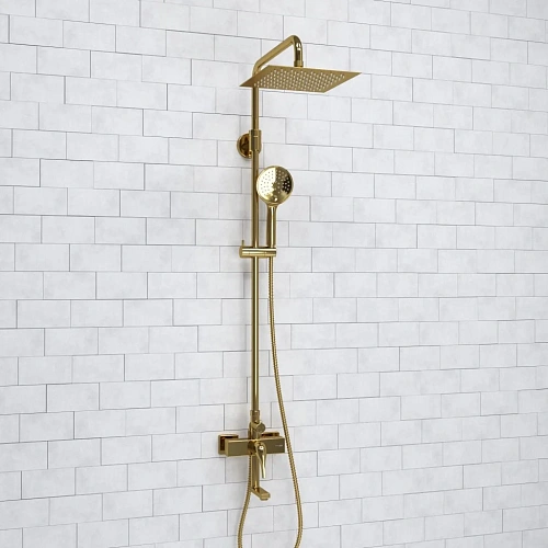 Душевая система WasserKRAFT A171.256.207.PG золото Душевая система WasserKRAFT A171.256.207.PG золото