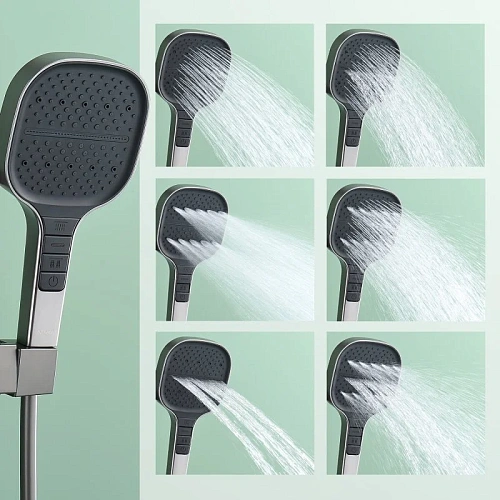 Душевая система Raglo R51.24.09, графит Душевая система Raglo R51.24.09, графит