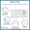Ванна чугунная Delice Flex 170х80 DLR230631 Ванна чугунная Delice Flex 170х80 DLR230631