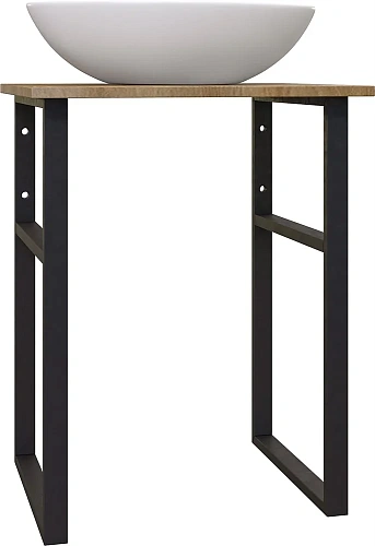 Комплект мебели DIWO Элиста 60 светлое дерево, с раковиной Moduo 55 Leaf подвесная, в стиле лофт (га 554691 Комплект мебели DIWO Элиста 60 светлое дерево, с раковиной Moduo 55 Leaf подвесная, в стиле лофт (га 554691