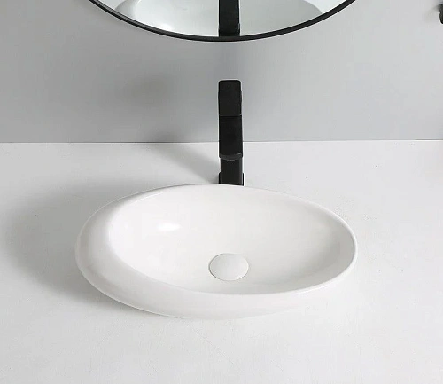 Раковина CeramaLux 78255 накладная, белый Раковина CeramaLux 78255 накладная, белый