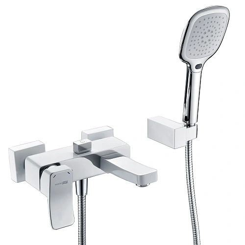 Смеситель для ванны WasserKRAFT Aller 1061WHITE белый/хром Смеситель для ванны WasserKRAFT Aller 1061WHITE белый/хром