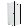 Картинка анонса товара «душевой уголок new trendy new soleo black 90x80x195 d-0231a/d-0114b (черный)»
