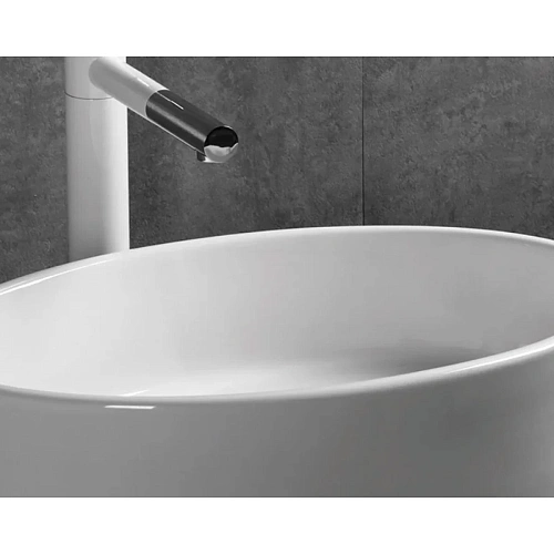 Раковина Ceruttispa CR7016 500х355х140 накладная, белая, овальная Раковина Ceruttispa CR7016 500х355х140 накладная, белая, овальная