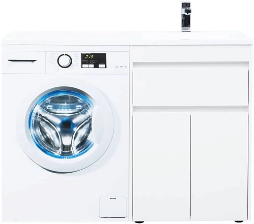 Тумба под раковину Aquanet Токио 58 белый (напольная, 1 ящик, 2 дверцы) 00237745 Тумба под раковину Aquanet Токио 58 белый (напольная, 1 ящик, 2 дверцы) 00237745