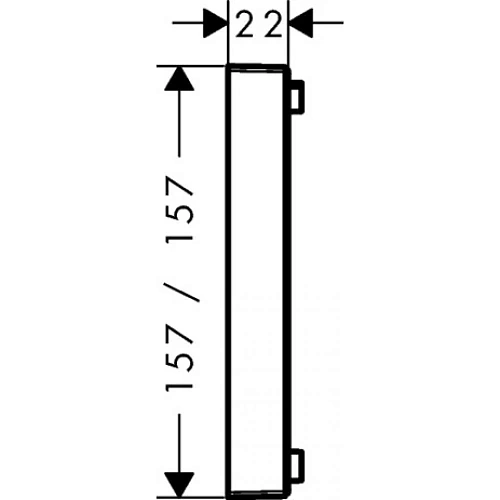 Удлинитель наружней Hansgrohe ShowerSelect части 22 мм, цвет хром 13593000, хром Удлинитель наружней Hansgrohe ShowerSelect части 22 мм, цвет хром 13593000, хром