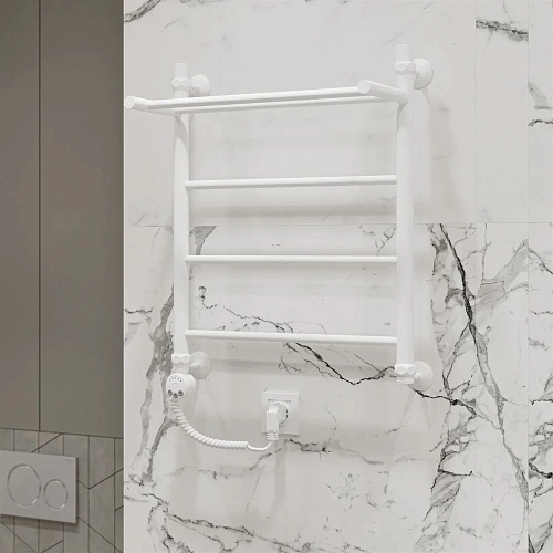 Полотенцесушитель электрический EWRIKA Сафо FP 60х50 L, белый 537370 Полотенцесушитель электрический EWRIKA Сафо FP 60х50 L, белый 537370