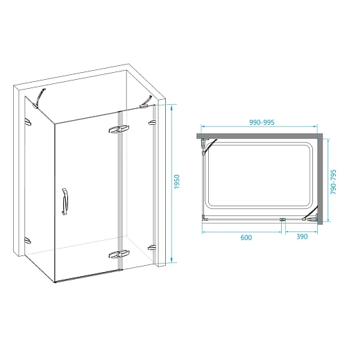 Душевой уголок RGW SA-41 800x1000 мм 02034180-11 хром-красный Easy Clean Душевой уголок RGW SA-41 800x1000 мм 02034180-11 хром-красный Easy Clean