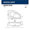 Акриловая ванна EXCELLENT Newa 160x95 правая SMART бронза WAEX.NEP16.SMART.BR Акриловая ванна EXCELLENT Newa 160x95 правая SMART бронза WAEX.NEP16.SMART.BR