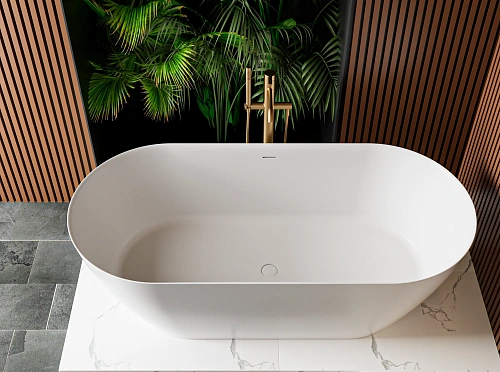 Ванна из искусственного камня CEZARES Solid Surface CZR-RELAX-170-80-57-SSB 1700x800x575 Ванна из искусственного камня CEZARES Solid Surface CZR-RELAX-170-80-57-SSB 1700x800x575