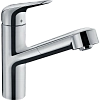 Смеситель для кухни Hansgrohe Focus M42 150, с вытяжным изливом, 1jet, sBox 71829000, хром