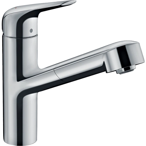 Смеситель для кухни Hansgrohe Focus M42 150, с вытяжным изливом, 1jet, sBox 71829000, хром Смеситель для кухни Hansgrohe Focus M42 150, с вытяжным изливом, 1jet, sBox 71829000, хром