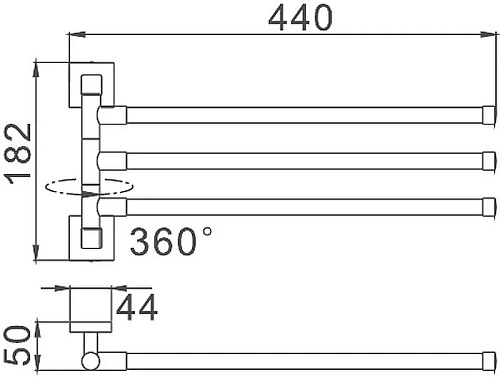 Полотенцедержатель Haiba HB8613 Полотенцедержатель Haiba HB8613