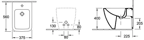 Биде напольное Villeroy & Boch Legato 54630001 (5463 00 01) Биде напольное Villeroy & Boch Legato 54630001 (5463 00 01)