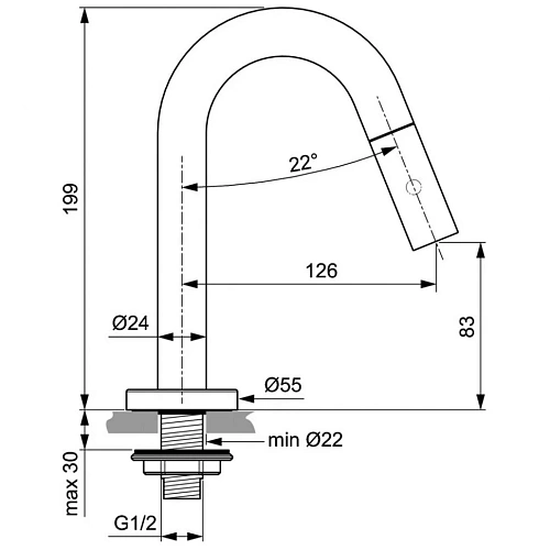 Смеситель для раковины Ideal Standard IDEALSTREAM F2842XG Смеситель для раковины Ideal Standard IDEALSTREAM F2842XG