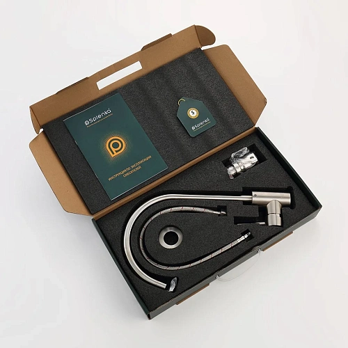 Смеситель для кухни Splenka S201.40.05, сатин Смеситель для кухни Splenka S201.40.05, сатин