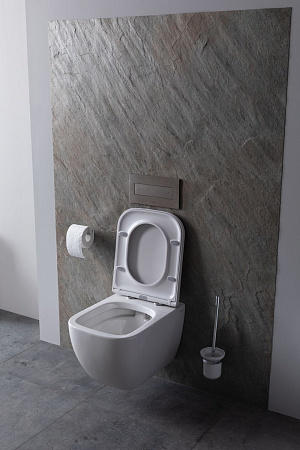 Унитаз подвесной Allen Brau Infinity 4.21004.20 с крышкой, белый глянец