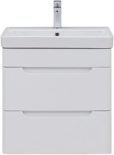 Тумба под раковину Aquanet София 60 белый глянец (2 ящика) 00288905 Тумба под раковину Aquanet София 60 белый глянец (2 ящика) 00288905