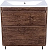 Тумба под раковину Style Line Атлантика 80 напольная, Люкс старое дерево, PLUS ЛС-00000665