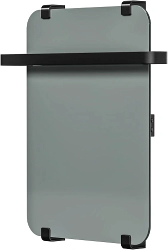 Полотенцесушитель электрический Allen Brau Infinity 60x44 00325656 с рейлингом 2.0 и креплением, черный матовый Полотенцесушитель электрический Allen Brau Infinity 60x44 00325656 с рейлингом 2.0 и креплением, черный матовый