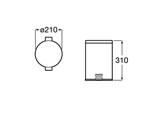 Корзина для мусора Roca Public 817414002 Корзина для мусора Roca Public 817414002