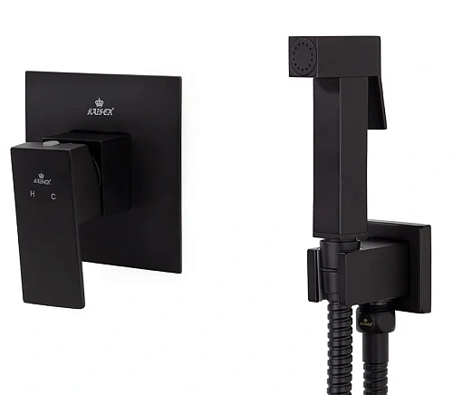 Гигиенический душ Kaiser Sonat 34377-2 скрытый монтаж черный матовый Гигиенический душ Kaiser Sonat 34377-2 скрытый монтаж черный матовый