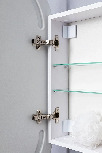 Зеркальный шкаф Aquanet Монте 50 00344787белый, с LED подсветкой Зеркальный шкаф Aquanet Монте 50 00344787белый, с LED подсветкой