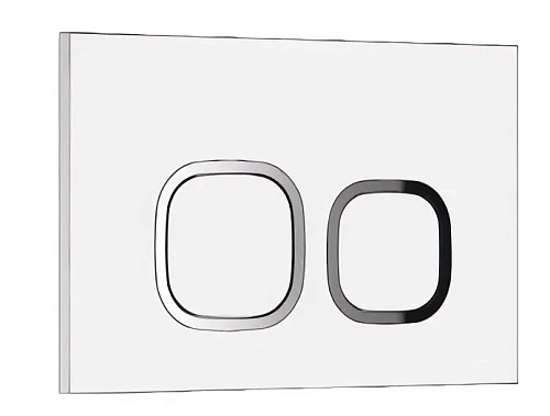 Клавиша смыва Ceruttispa CR01WH белая, глянцевая Клавиша смыва Ceruttispa CR01WH белая, глянцевая