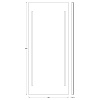 Зеркало EVOFORM Ledline BY 2125 с 2-мя встроенными LED-светильниками 22 W 60х140 cм Зеркало EVOFORM Ledline BY 2125 с 2-мя встроенными LED-светильниками 22 W 60х140 cм