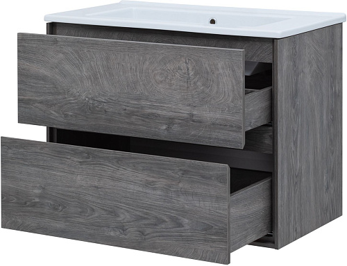 Тумба под раковину Aquanet Милан 85 дуб рошелье 00339969 подвесная Тумба под раковину Aquanet Милан 85 дуб рошелье 00339969 подвесная