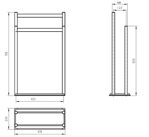 Полотенцедержатель Wonzon & Woghand темный графит (WW-V4901-GM) Полотенцедержатель Wonzon & Woghand темный графит (WW-V4901-GM)