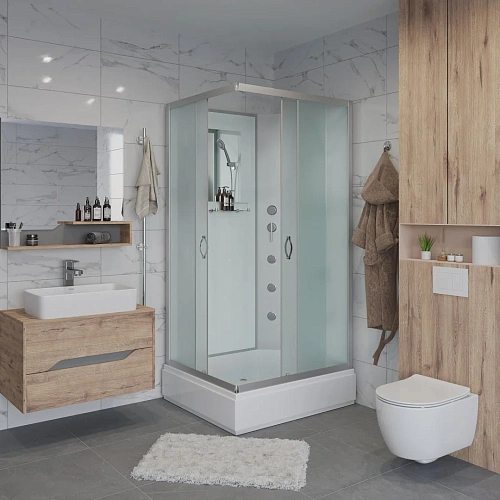 Душевая кабина Niagara Classic NG-33984-14QBKG (900х800х2000) средний поддон (26см) стекло матовое 339844QBKG Душевая кабина Niagara Classic NG-33984-14QBKG (900х800х2000) средний поддон (26см) стекло матовое 339844QBKG