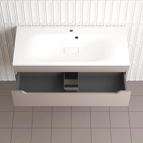 Тумба под раковину Style Line Остин 100 см ЛС-00002410 подвесная, тауп темный Тумба под раковину Style Line Остин 100 см ЛС-00002410 подвесная, тауп темный